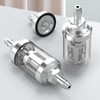 QCDENG 2pcs 5/16" Universal Gasoline Filter Inline Element, Can Disassemble