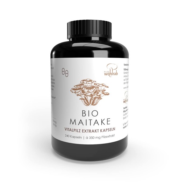 Pilze Wohlrab Maitake Extract Capsules Organic 240 Capsules Vital Mushroom