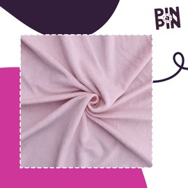 PINaPIN Fabrics Sold by the Metre Children's Fabric Minky Fleece Sold by the Metre for Sewing Children's Pillows, Pillowcases, Baby Blankets, Sleeping Bags, Toys, Polyester, 100 x 160 cm (Pastel Pink)