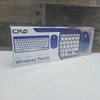 Cylo Metallic Blue Wireless Keyboard & Mouse Combo Ergonomic Scissor