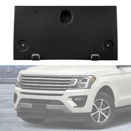 Front Bumper License Plate Bracket Compatible with Ford Expedition 2018 2019 2020 2021 2022 2023 2024, Front License Plate Frame Mounting Bracket Tag Holder for Expedition Car Accessories (1pc)