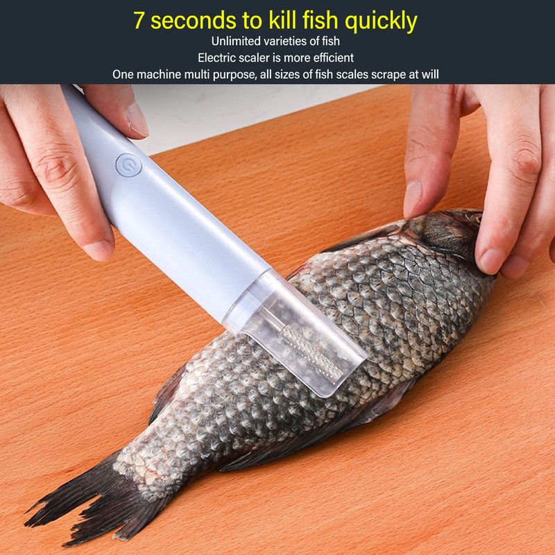 Electric Fish Scaler Automatic Handheld Quick Efficient ABS Stainless Steel