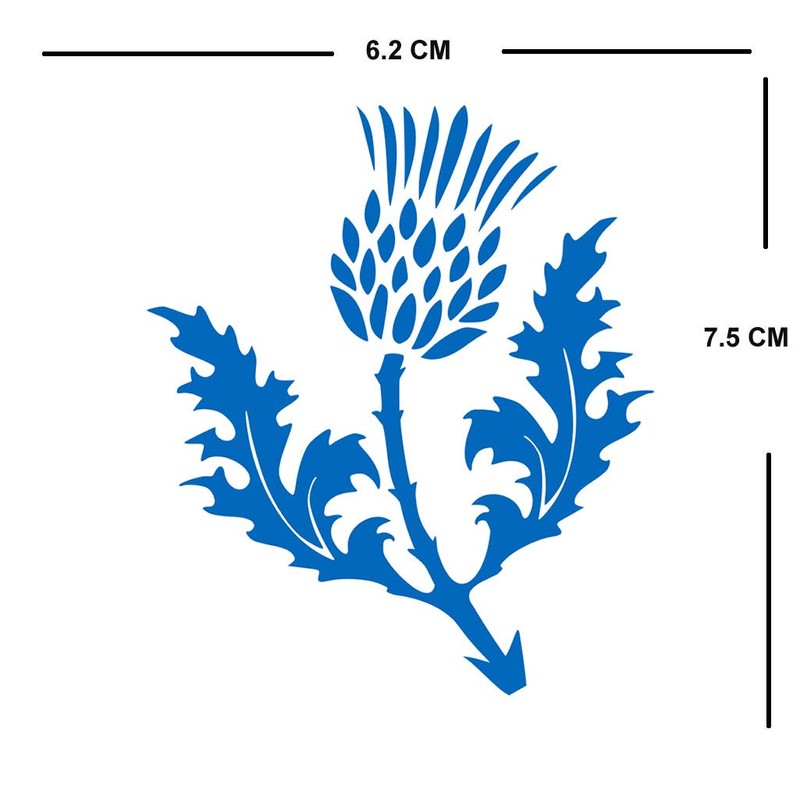 TENNER.LONDON Set of 5 Scottish Thistle Iron on Screen print