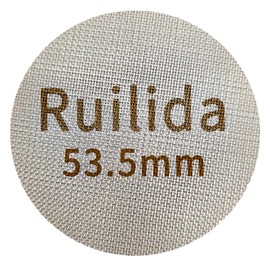 Ruilida Espresso Puck Screen 53.5mm, Reusable 1.7mm Thickness 150μm 316 Stainless Steel Professional Barista Coffee Filter Mesh Plate for Espresso Portafilter Filter Basket (53.3-54mm breville)