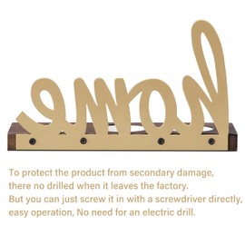 SOFE 3 Tea Light Candle Holders with Gold Home Sign, Farmhouse Wood Candle Holder Set, Three Candle Holder Centerpiece, Unique Candle Stands for Pillar Candles, Christmas, Thanksgiving Decor