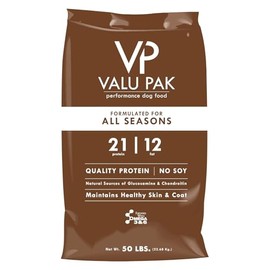 Valu-Pak 21-12 Performance Dog Food, Two Meats, No Soy, 50 lbs