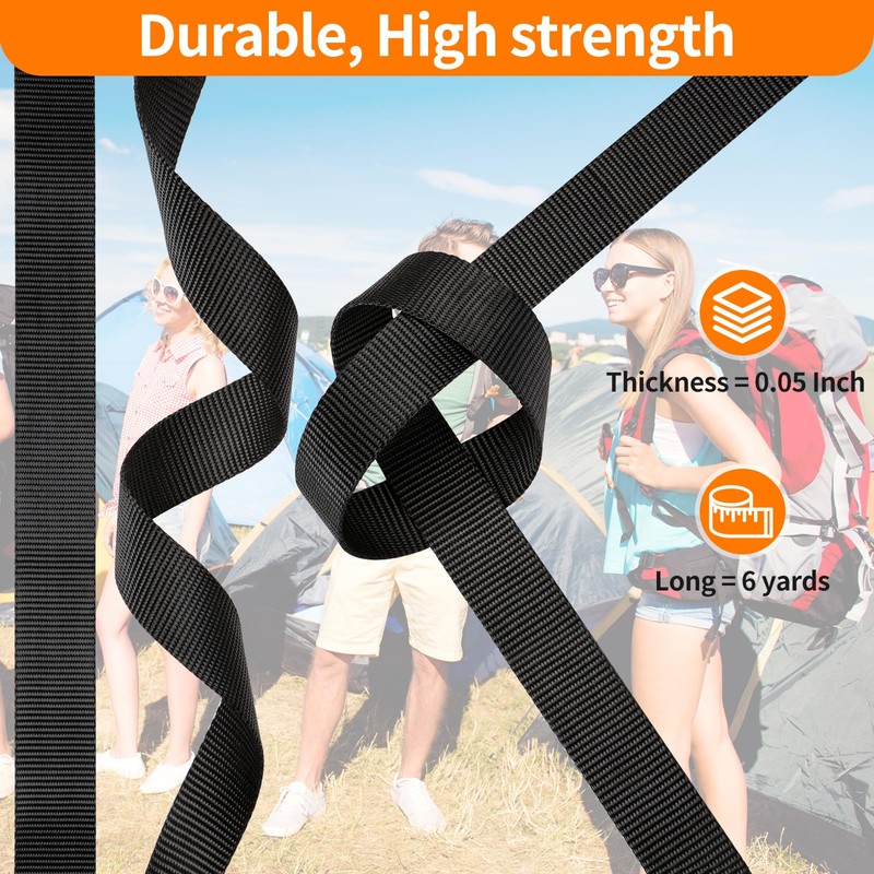 BEYOURD 3/4" Buckles and Straps Set: 6 Yards of Thick