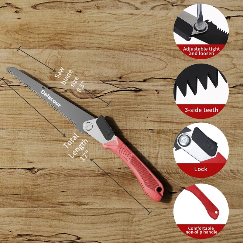 Adjustable 8 inches Long Razor Teeth portable Camping Saw