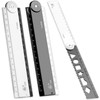 12 Inch Folding Ruler, 2 Pack Acrylic Folding Ruler Angle