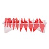 10pcs Professional Hair Clipper Guide Comb Red Hair Trimmer Cutting