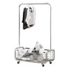 AUGMIRR Garment Rack With Storage Baskets,Clothing Rack for Hanging Clothes,