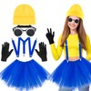 WGOCAUK 6 PCS Adults Yellow Costume Accessories for Women, Adults