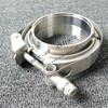 1st-racing Stainless Steel 3" ID 76mm V-Band Quick Release Clamp+Male