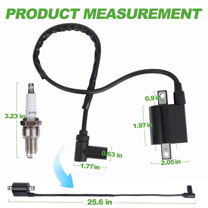 10L0L Golf Cart Ignition Coil & Spark Plug For Yamaha