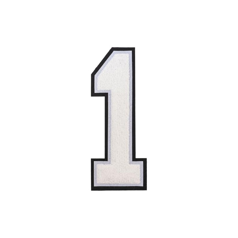1 PCS 10 Inch Large Chenille Number Patches - Iron