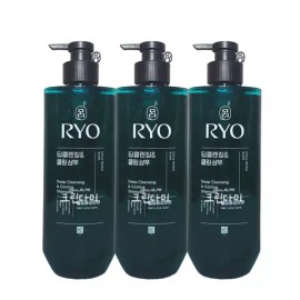 Ryeo 려 샴푸 청아 딥클렌징 쿨링 592ml x3개 Lia Shampoo Clear Deep Cleansing Cooling 592ml x 3