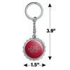 Nicholls State University Primary Logo Keychain Chrome Plated Metal Pop