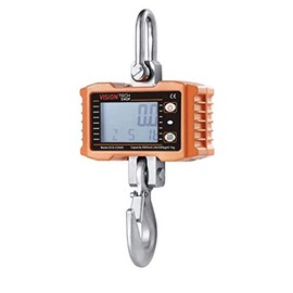 VisionTechShop Digital Crane Scale, DCS-CD 2000lb 1000 kg Heavy Duty Compact Hanging Scale LCD Display with Backight for Farm Factory