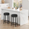 IDEALHOUSE 24'' Swivel Bar Stools with Footrest, Modern Counter Height