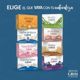 Jabón En Barra Grisi Avena 125g (pack 4)                                                                                                              