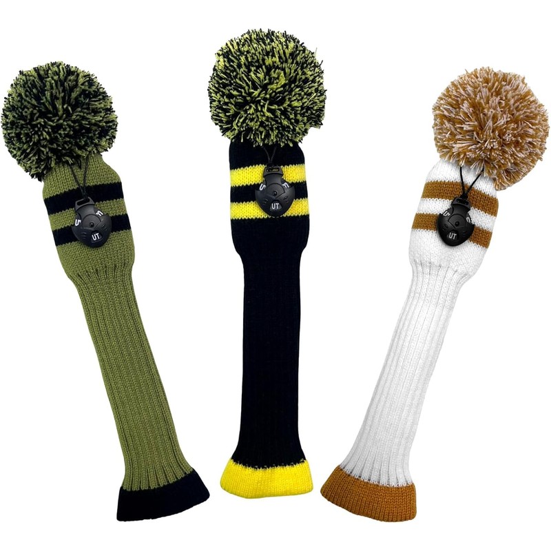Golf Headcover Knit Driver Wood Cover Knit Material with Conversion