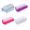 4pcs Double Sided Fingernail Scrub Brush (Style1, 8.5 * 3.5cm)