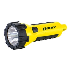 Dorcy 150 Lumen Floating Water Resistant LED Flashlight with Carabineer Clip, Yellow (41-2510)