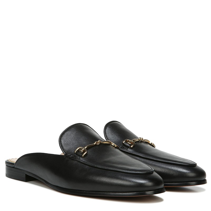 Sam Edelman Women's Linnie Shoe, Black Leather, 9 M US