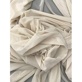 Sal Tex Fabrics, Power Mesh 4-Way Stretch 60" Wide, Sells by The Yard, 1 Qty = 1 Yard (Beige)