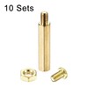 sourcing map 10 Sets M4 Hex Spacer Pillar Screw Nut