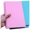 Yansanido Spiral Notebook, 3 Pcs A5 Thick Plastic Hardcover 8mm