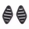 Ynei ABS Carbon Fiber Dashboard Air Vent Cover Trim Fits