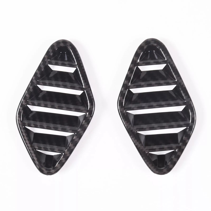 Ynei ABS Carbon Fiber Dashboard Air Vent Cover Trim Fits