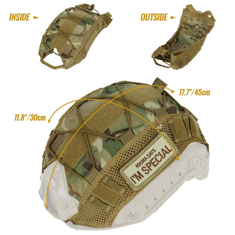 OneTigris Helmet Cover Airsoft Helmet Without Helmet for FAST PJ