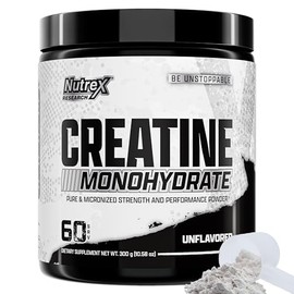 Nutrex Creatina Monohidratada en Polvo - Sin Sabor, 300 g, 60 Porciones
