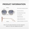 HOFULK Trendy Big Cute Sunglasses for Women Polarized Sunglasses Glitter