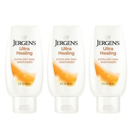 Jergens Jergens Ultra Healing Dry Skin Moisturizer, Body and Hand Lotion, for Long Lasting Skin Hydration, with HYDRALUCENCE blend, 3 Fl Oz (Pack of 3)
