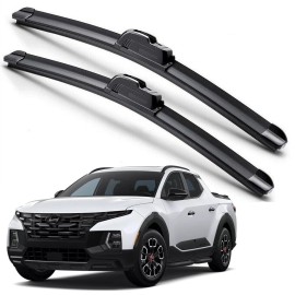 EZ Motoring For 2022-2025 Hyundai Santa Cruz Windshield Wiper Blades J-HOOK Hybrid Silicone