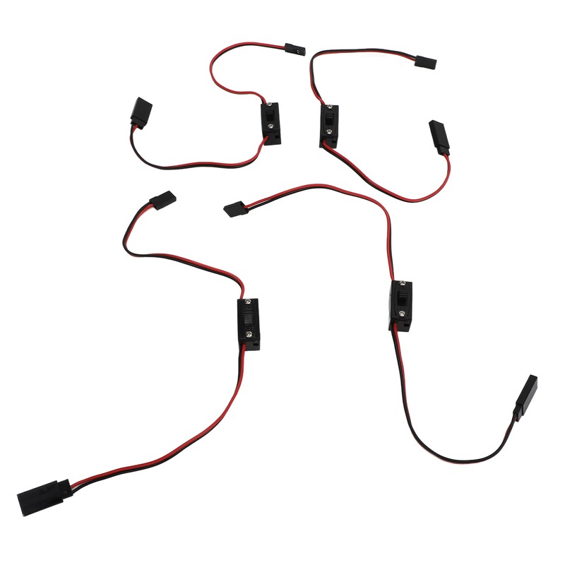 4Pcs RC JR Style Power On Off Switch Versatile Sturdy