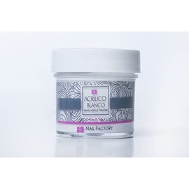 Nail Factory - Acrilico en Polvo para Construcción Extensión de Uñas, Nail Powder WHITE, 1 Oz. / 28 Gr