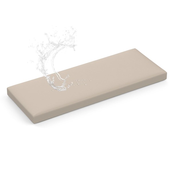 Shinnwa Waterproof Bench Cushion with Ties for Indoor Furniture, Dual-Layer