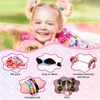 100 Pack Soft Seamless Hair Ties for Little Girls with