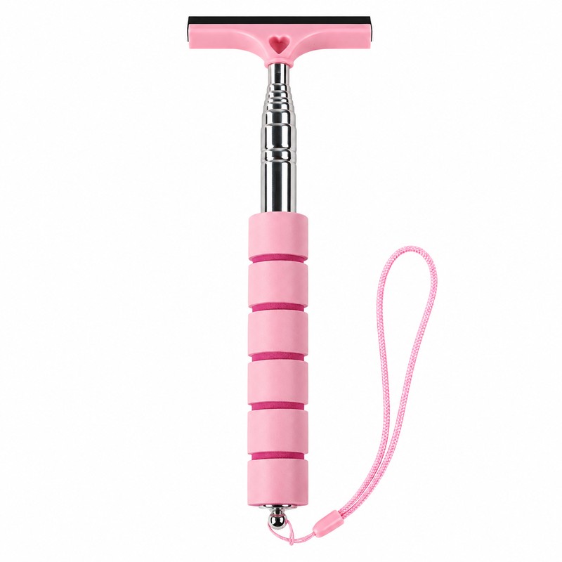 Telescopic Car Window Squeegee for Glass Cleaning – Compact Rubber