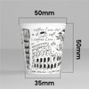 100 Paper Coffee Cups 65ml Italy White Eco Friendly Biodegradable