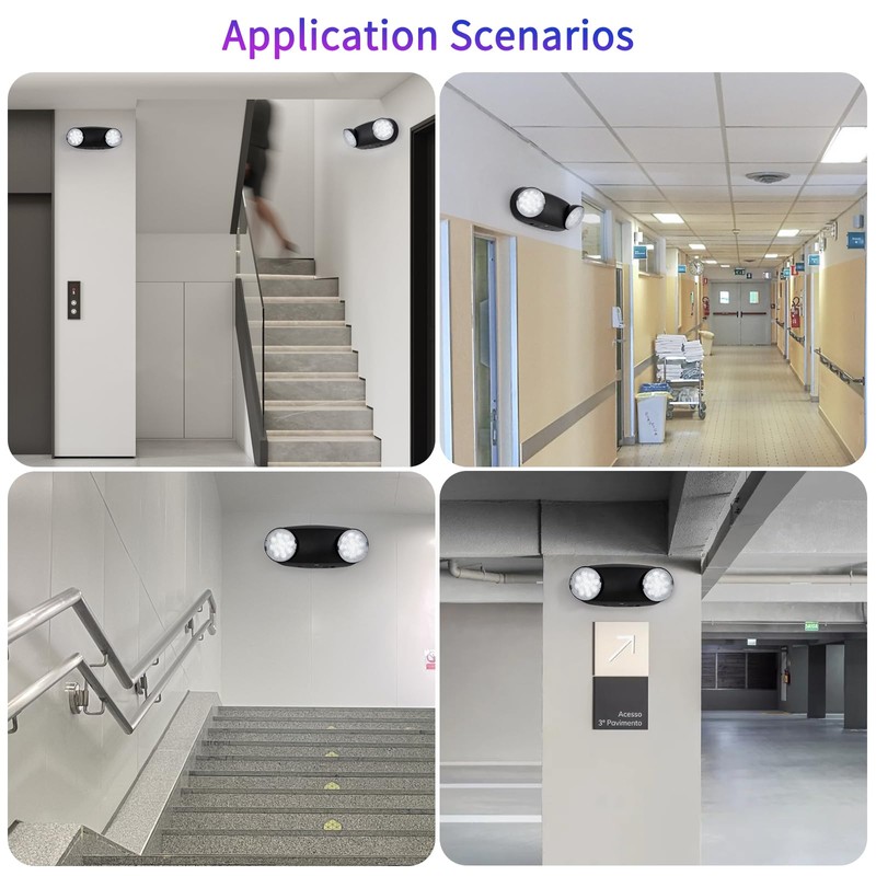 TANLUX LED Emergency Lights with Battery Backup, Commercial Emergency Light