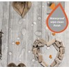Karina Home Orange on Grey Wood Effect Love Hearts Wipe
