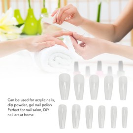 Puntas de uñas transparentes, puntas de uñas postizas DIY Nail Art Press On para el hogar(#2)