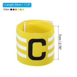 PATIKIL Captain Armband, 6 Pack Adjustable Elastic Soccer Captain's Arm Band for Outdoor Football Training Team, Multicolor