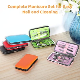 Kit De Manicura A Granel De 30 Juegos, Cortaúñas Y Herramientas De Belleza, Portátil, Profesional 7 En 1, Con Herramientas De Acero Inoxidable Y Estuche De Viaje, Ideal Para Regalar En El Día