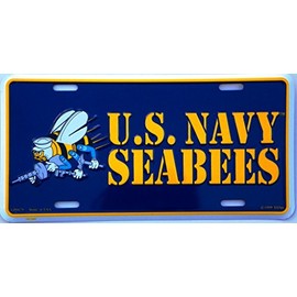 EagleEmblems US Navy Seabees License Plate